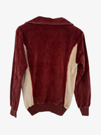 1970s VELOUR SWEATSHIRT. SIZE 10/12