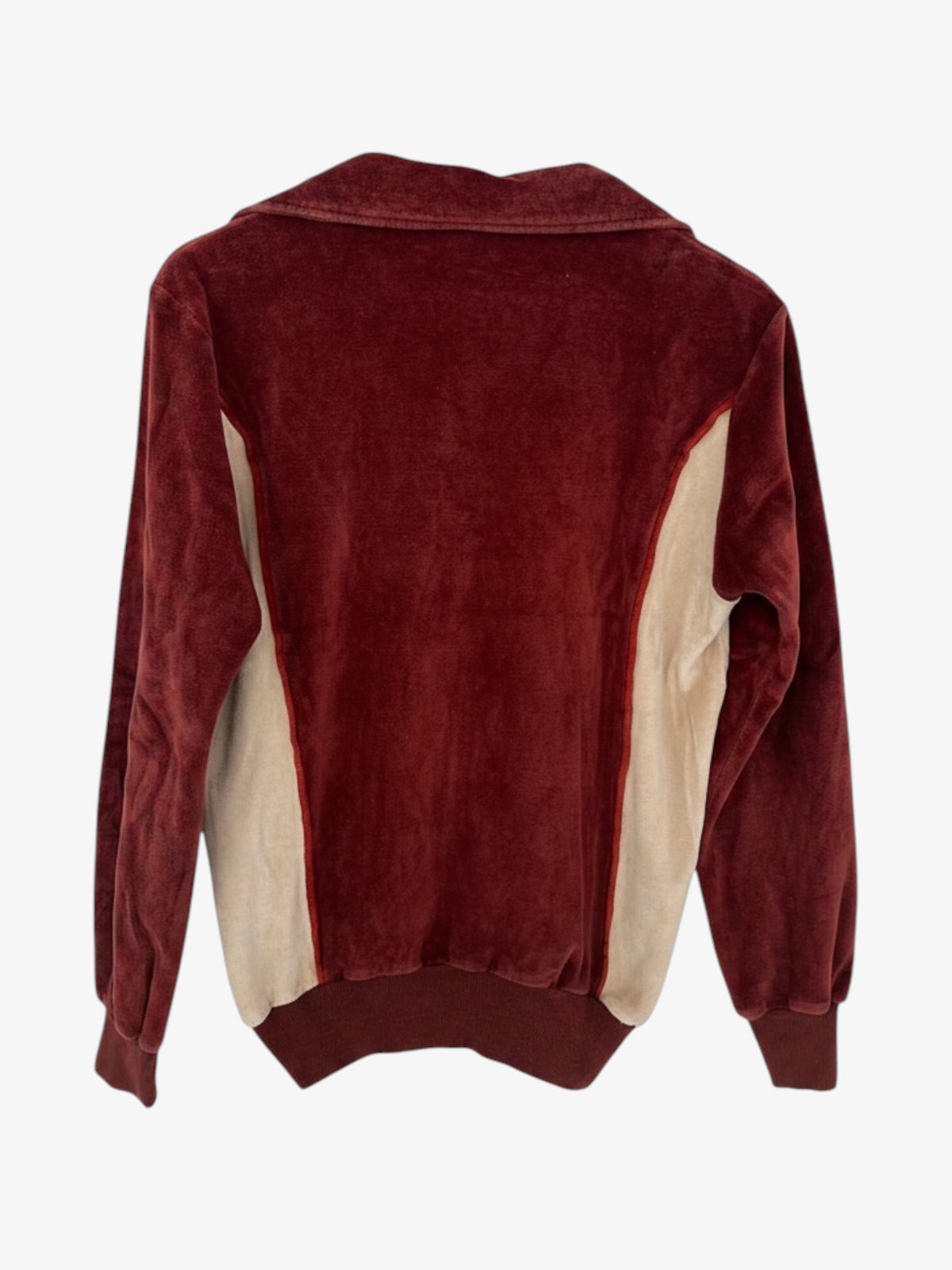 1970s VELOUR SWEATSHIRT. SIZE 10/12