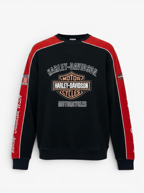 90s HARLEY DAVIDSON MOTORSPORT  SWEATSHIRT. SIZE L