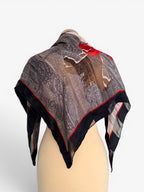 SILK FLORAL SCARF