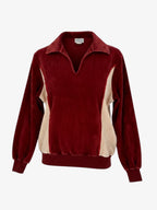 1970s VELOUR SWEATSHIRT. SIZE 10/12