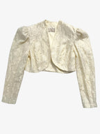 VINTAGE SCULPTURAL BOLERO JACKET. SIZE 10