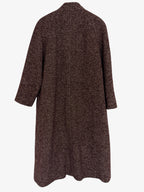 VINTAGE WOOL BURGANDY WOOL TEXTURED COAT. SIZE 14/16