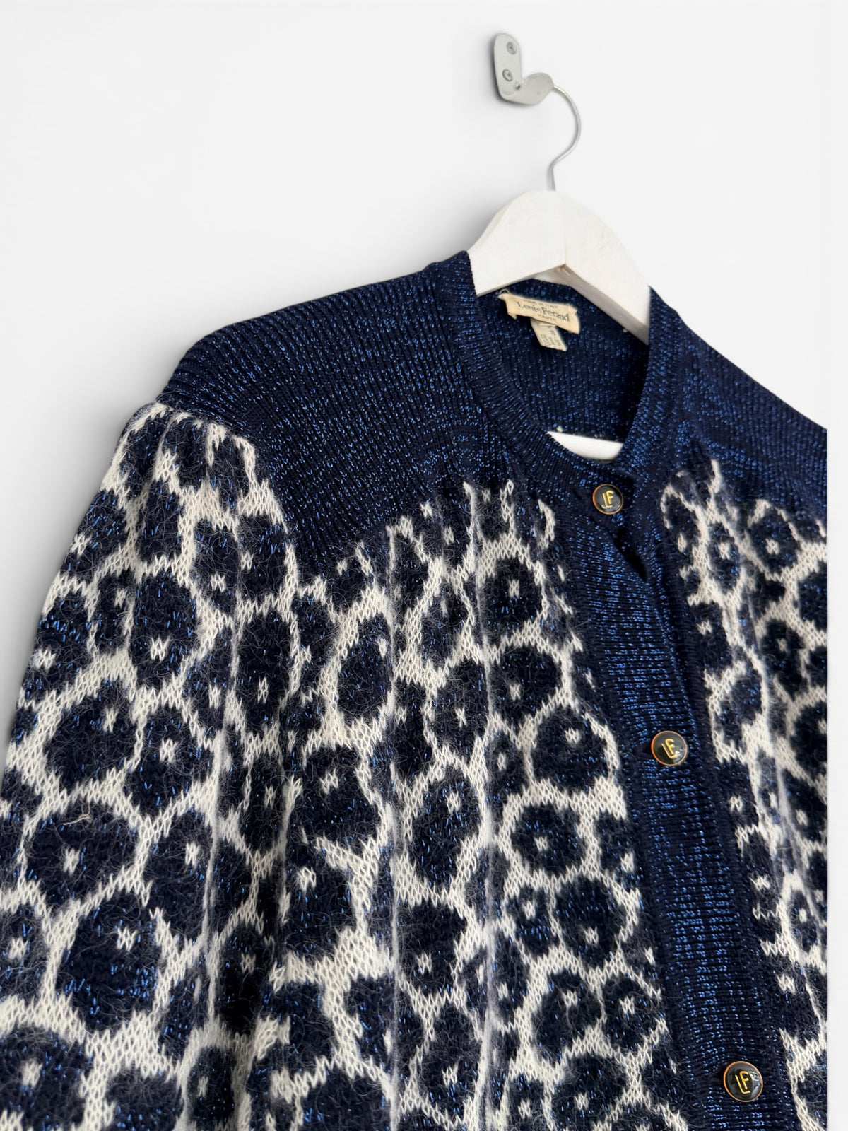 80s LOUIS FERAUD CARDIGAN.SIZE L