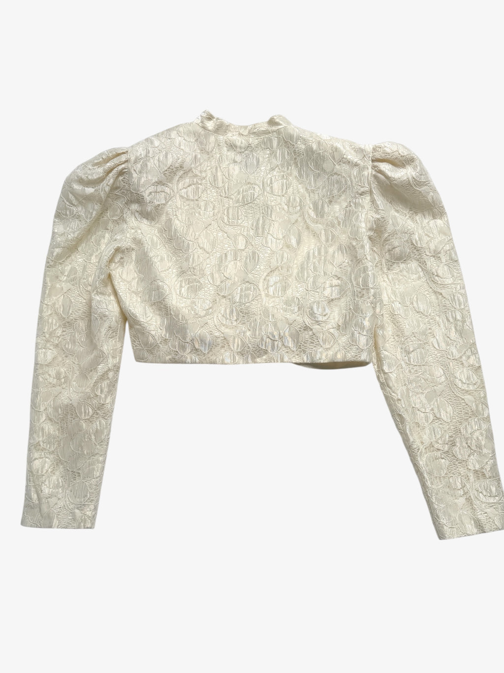 VINTAGE SCULPTURAL BOLERO JACKET. SIZE 10