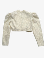 VINTAGE SCULPTURAL BOLERO JACKET. SIZE 10