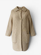 W0OL KNEE LENGTH COAT. SIZE S