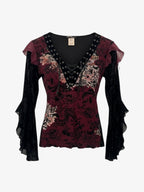 GOTHIC ROMANTIC TOP. SIZE  10/12