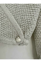 DOUBLE BREASTED V NECK CARDIGAN. SIZE 10/12