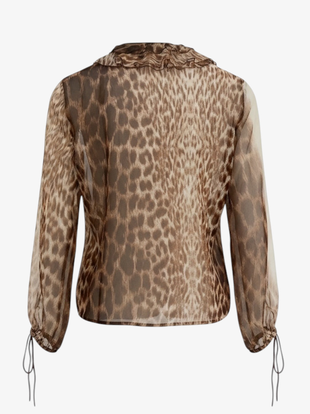 JUST CAVALLI SHEER BLOUSE. SIZE S