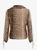 JUST CAVALLI SHEER BLOUSE. SIZE S