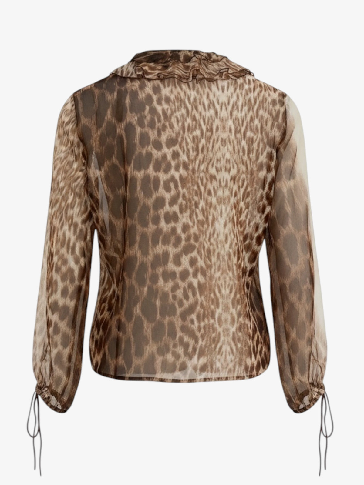 JUST CAVALLI SHEER BLOUSE. SIZE S