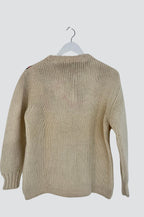 WOOL KNIT JUMPER WITH DIAGONAL PATTERN. SIZE 10/12