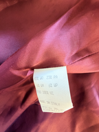 VINTAGE WOOL BURGANDY WOOL TEXTURED COAT. SIZE 14/16