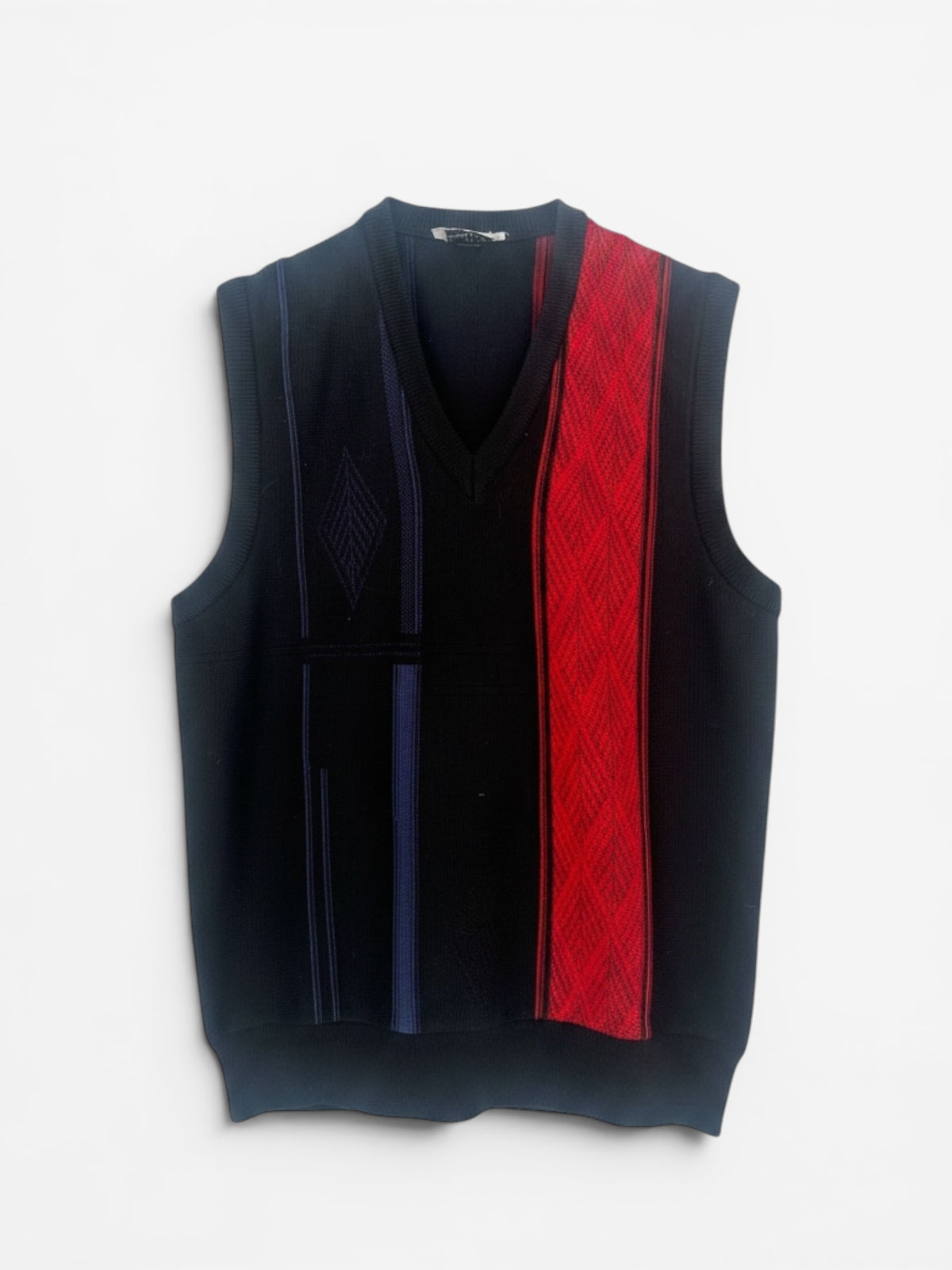MENS WOOL BLEND V NECK TANK TOP.SIZE S
