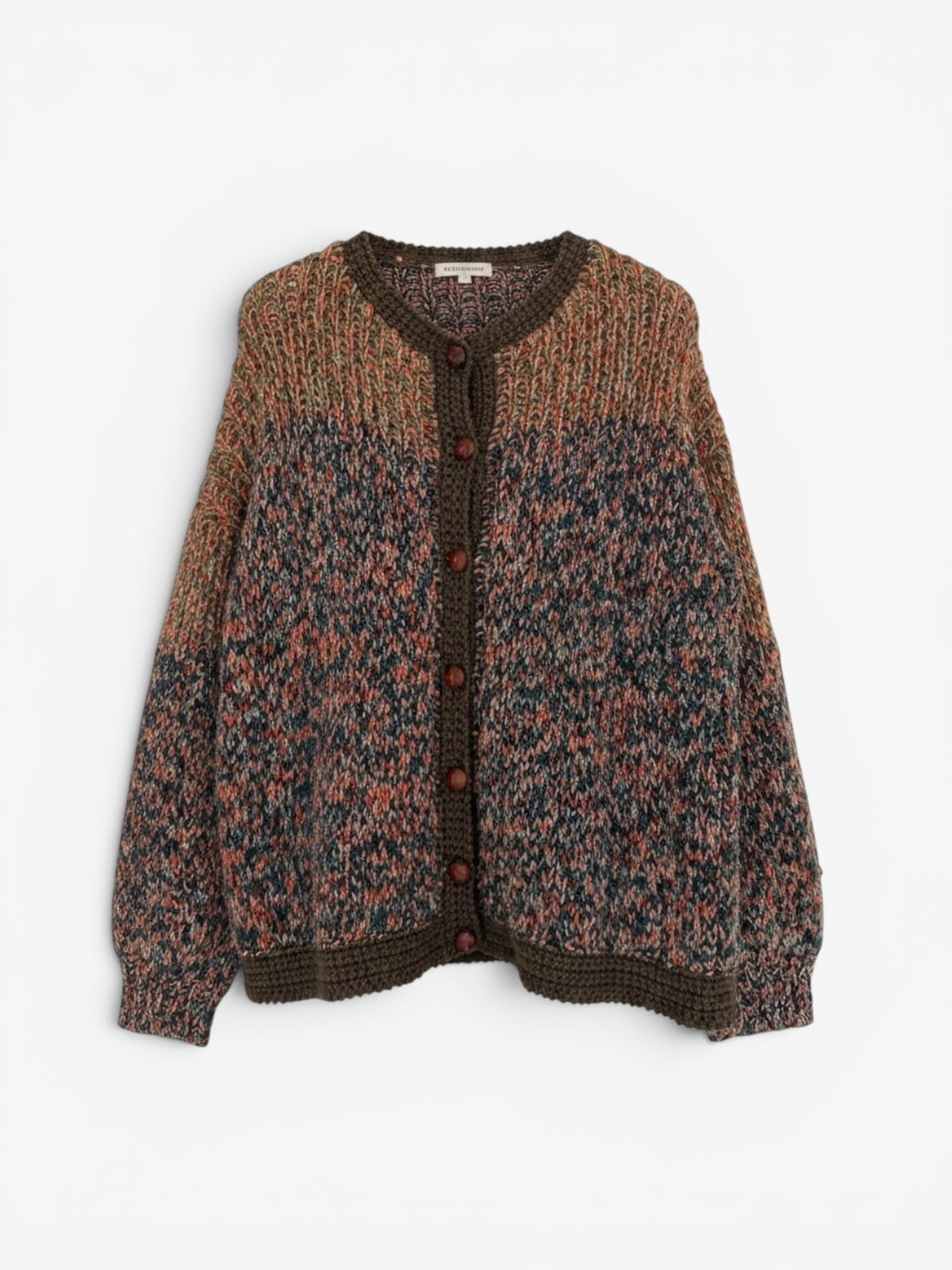 WOOL FLECK CARDIGAN SIZE L