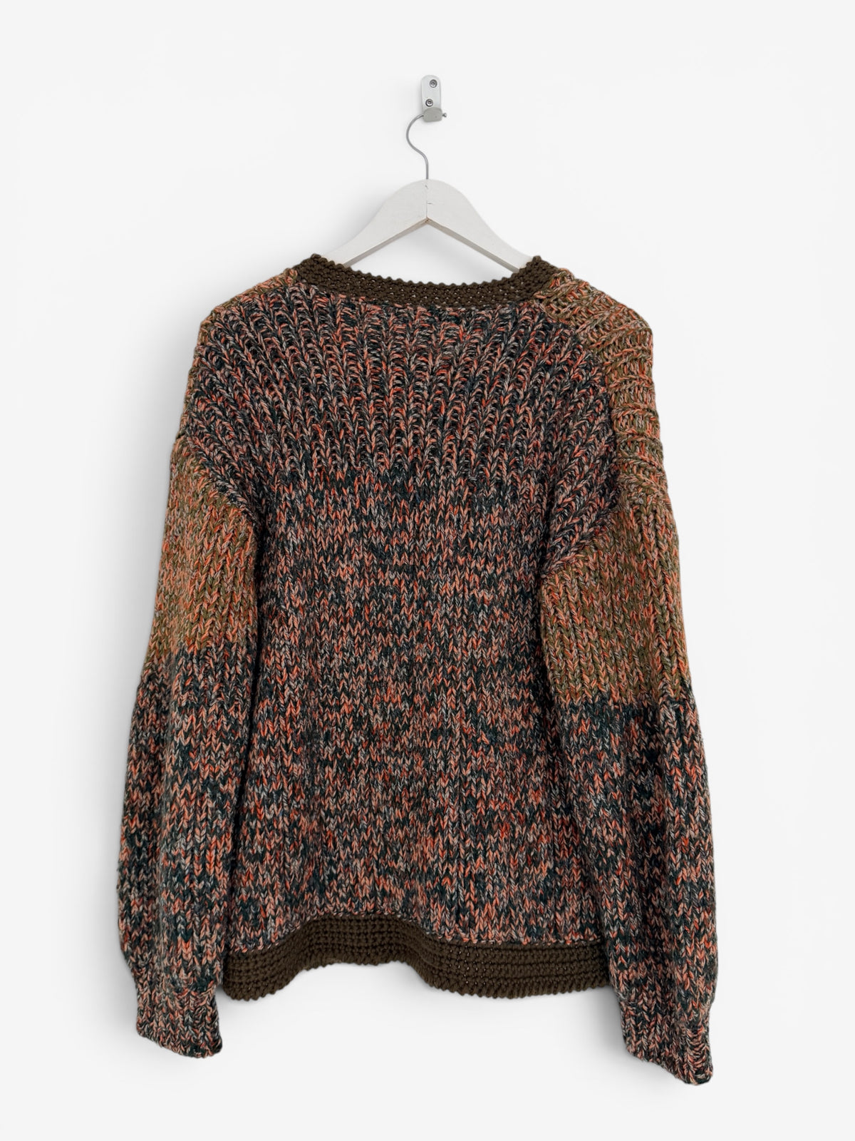 WOOL FLECK CARDIGAN SIZE L
