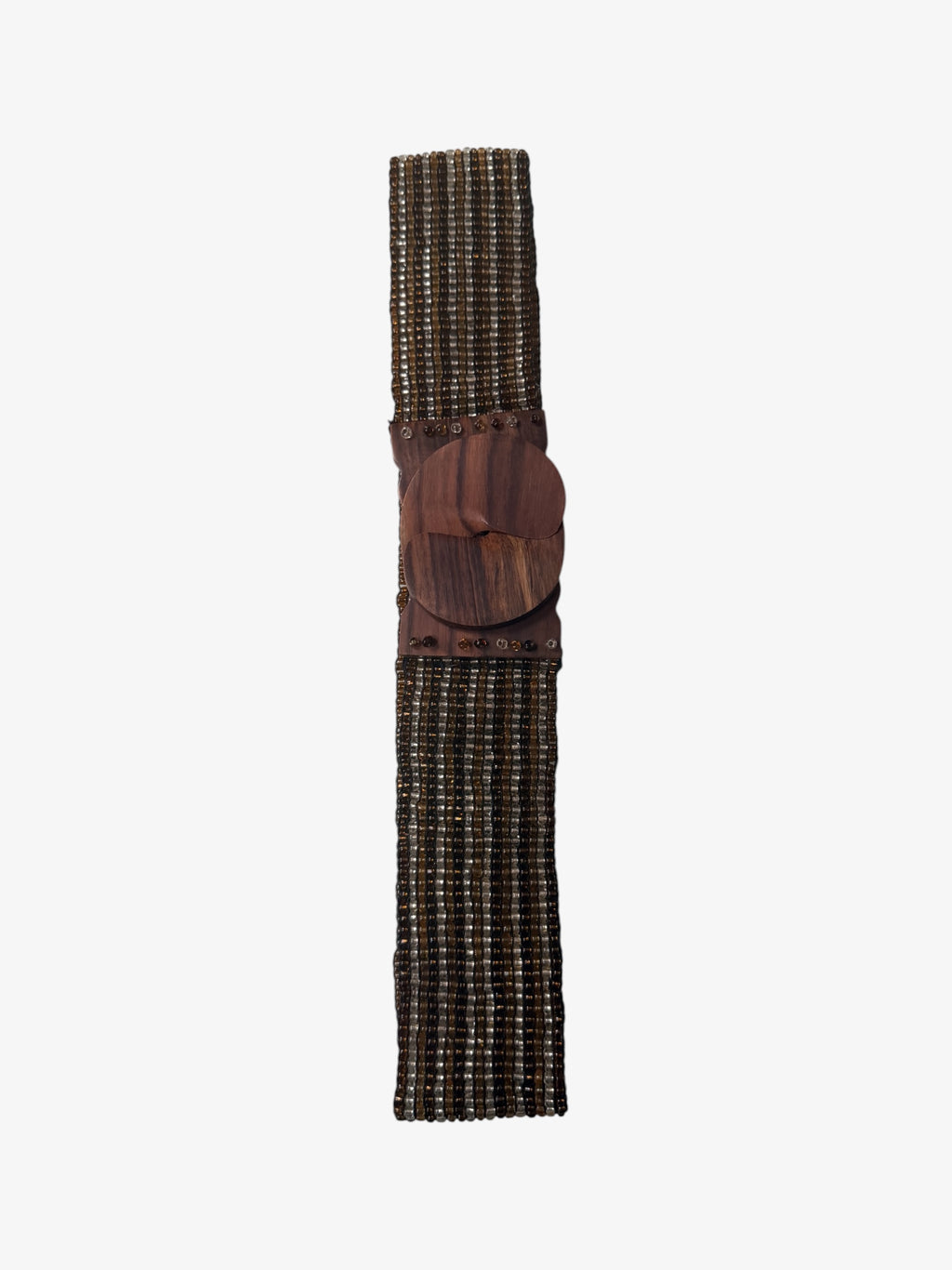 VINTAGE WOODEN  BEADED BELT
