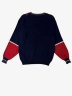MEN s BLOCK COLOR V-NECK KNIT JUMPER. SIZE M