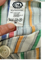 VINTAGE C&A CANDY-STRIPE SHIRT SIZE 8/10