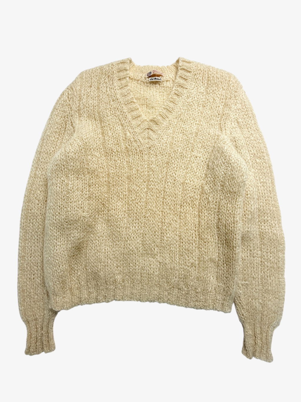 MOHAIR V NECK JUMPER. SIZE 10/12