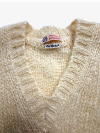 MOHAIR V NECK JUMPER. SIZE 10/12